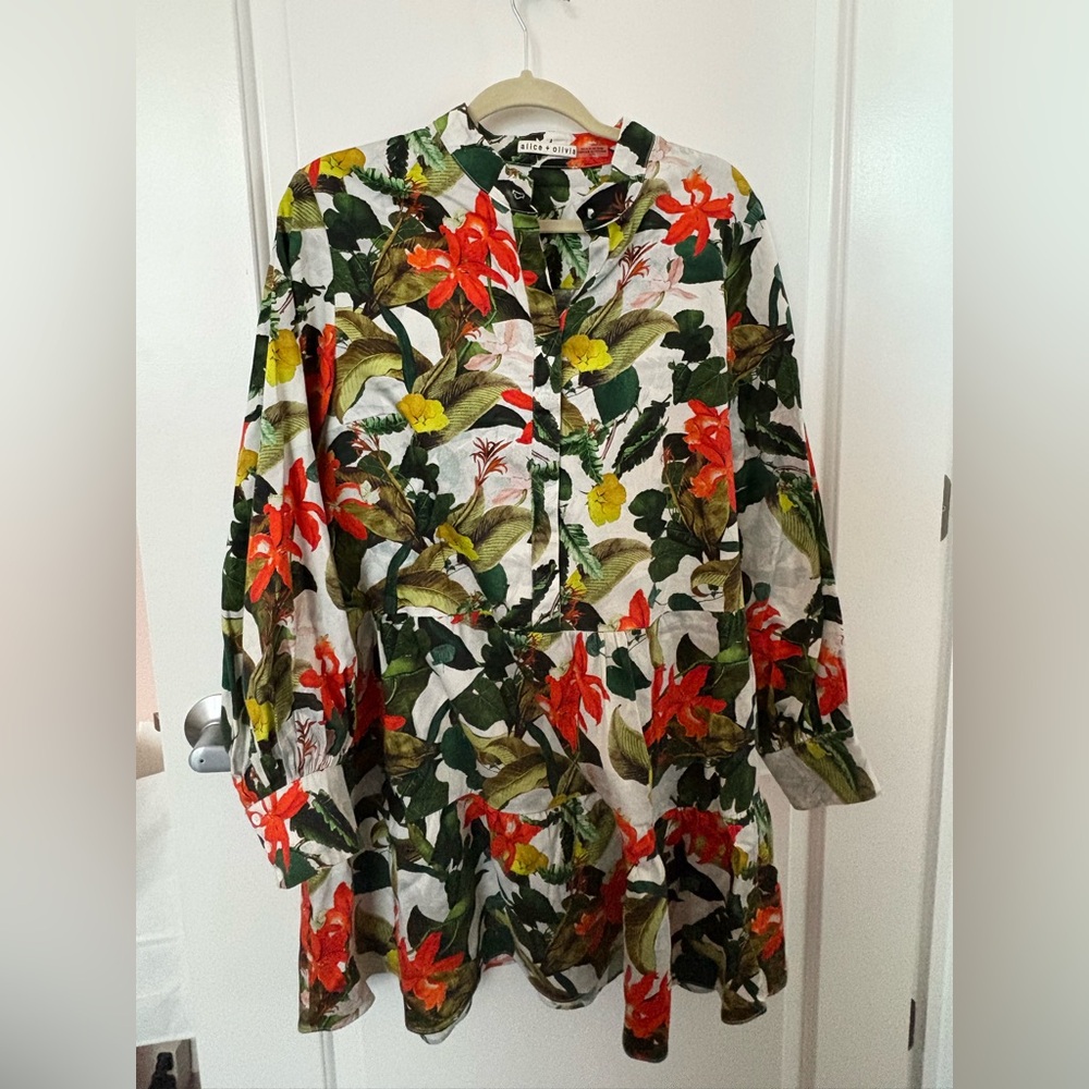 Alice + Olivia Multicolor Floral mini dress
